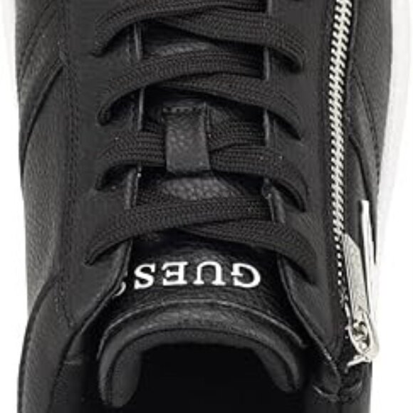 BRAND NEW GUESS NUVIO MEN'S BLACK SNEAKERS WITH SIDE ZIPPER SIZE 9.5M $129 $AVE - Picture 5 of 6